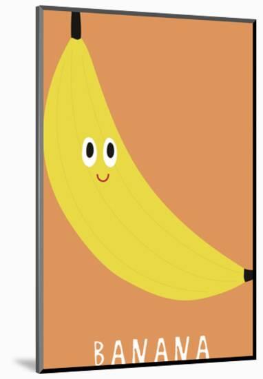 Fruity Friends - Banana-Clara Wells-Mounted Giclee Print