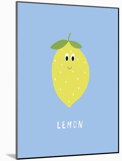 Fruity Friends - Lemon-Clara Wells-Mounted Giclee Print