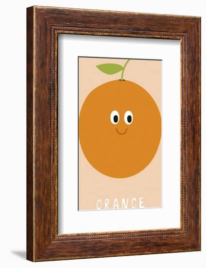 Fruity Friends - Orange-Clara Wells-Framed Giclee Print