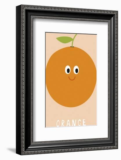 Fruity Friends - Orange-Clara Wells-Framed Giclee Print