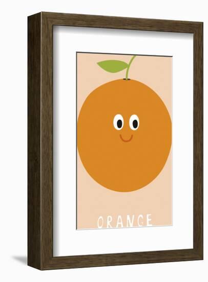 Fruity Friends - Orange-Clara Wells-Framed Giclee Print