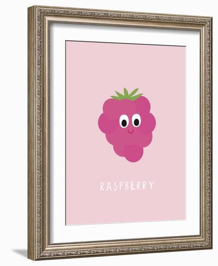 Fruity Friends - Raspberry-Clara Wells-Framed Giclee Print