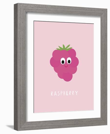 Fruity Friends - Raspberry-Clara Wells-Framed Giclee Print