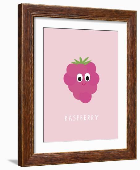 Fruity Friends - Raspberry-Clara Wells-Framed Giclee Print