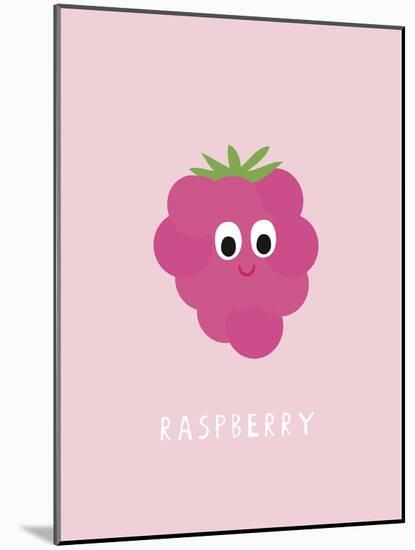 Fruity Friends - Raspberry-Clara Wells-Mounted Giclee Print