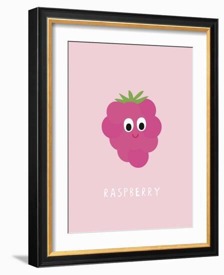 Fruity Friends - Raspberry-Clara Wells-Framed Giclee Print