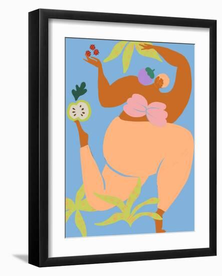 Fruity Run-Arty Guava-Framed Giclee Print