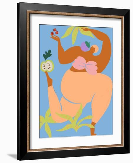 Fruity Run-Arty Guava-Framed Giclee Print