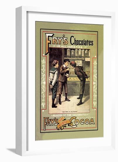 Fry's Chocolates-null-Framed Art Print