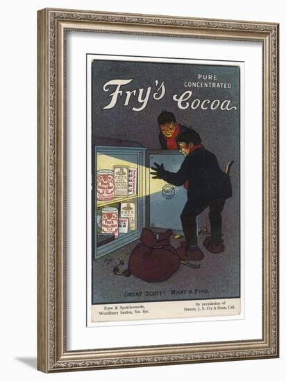 Fry's Cocoa Advert-null-Framed Art Print