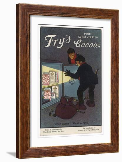 Fry's Cocoa Advert-null-Framed Art Print