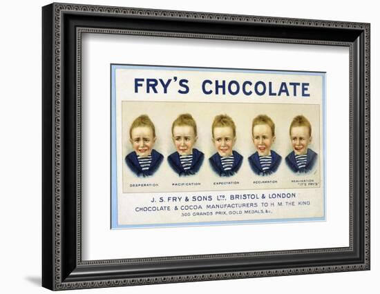 Fry's Five Boys Chocolate, Desperation Pacification Expectation Acclamation Realisation-null-Framed Photographic Print