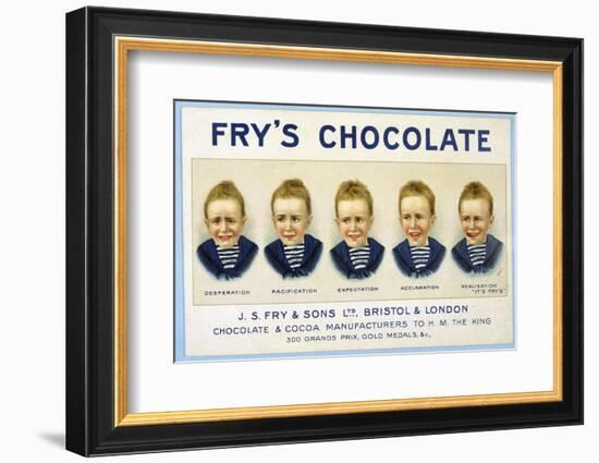Fry's Five Boys Chocolate, Desperation Pacification Expectation Acclamation Realisation--Framed Photographic Print