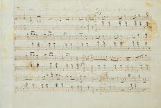Autographed Manuscript of Valse Opus 70 No.1 in G Flat Major-Fryderyk Chopin-Mounted Giclee Print