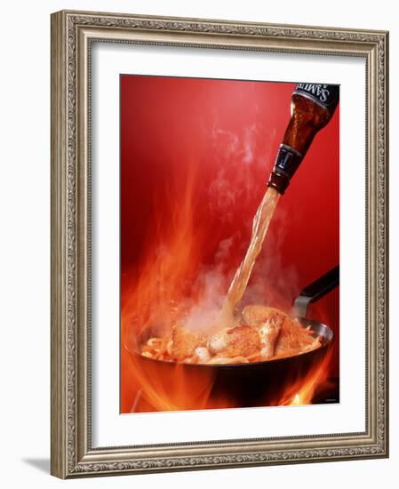 Frying Chicken in Beer-Renee Comet-Framed Photographic Print