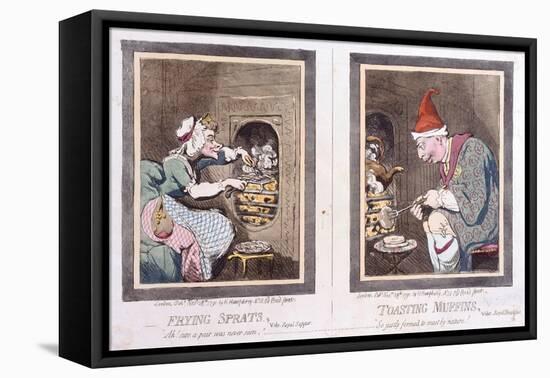 Frying Sprats-James Gillray-Framed Premier Image Canvas