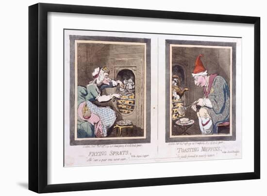 Frying Sprats-James Gillray-Framed Giclee Print