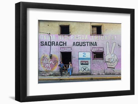 Fsln (Sandinista) Mural Reflecting the Revolutionary Past of This Important Northern City-Rob Francis-Framed Photographic Print