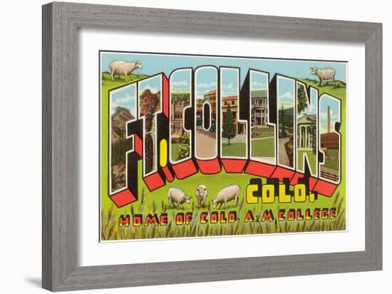 Ft.Collins, Large Letters-null-Framed Art Print