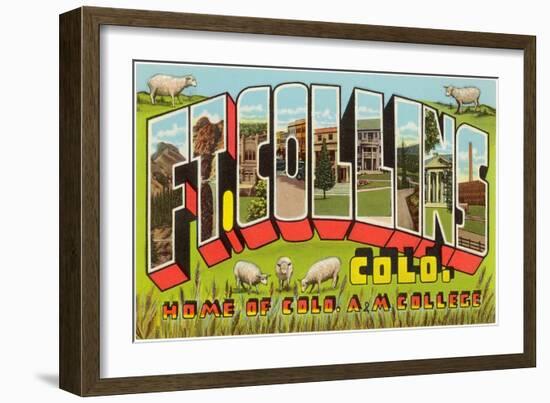 Ft.Collins, Large Letters-null-Framed Art Print