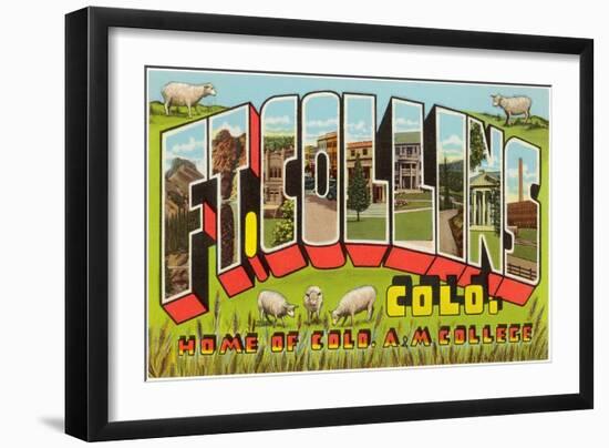 Ft.Collins, Large Letters-null-Framed Art Print