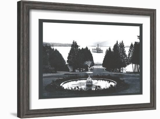 Ft. William Henry Hotel, Lake George, New York-William Henry Jackson-Framed Art Print