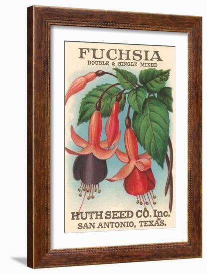 Fuchsia Seed Packet-null-Framed Art Print