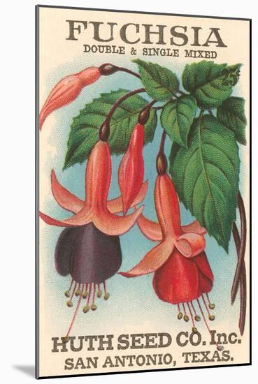 Fuchsia Seed Packet-null-Mounted Art Print