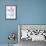 Fuchsia Sway I-Jennifer Goldberger-Framed Art Print displayed on a wall