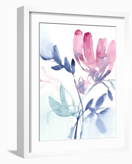 Fuchsia Sway I-Jennifer Goldberger-Framed Art Print