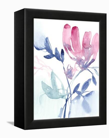 Fuchsia Sway I-Jennifer Goldberger-Framed Stretched Canvas