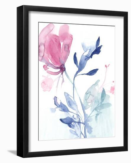 Fuchsia Sway II-Jennifer Goldberger-Framed Art Print