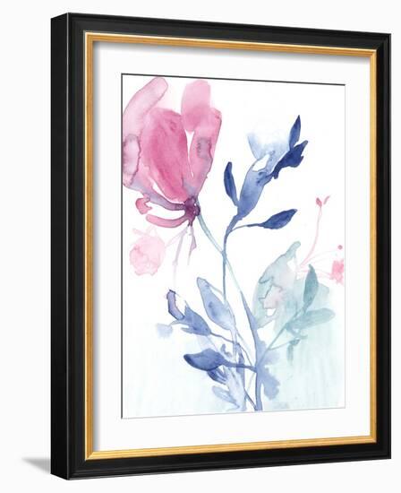 Fuchsia Sway II-Jennifer Goldberger-Framed Art Print