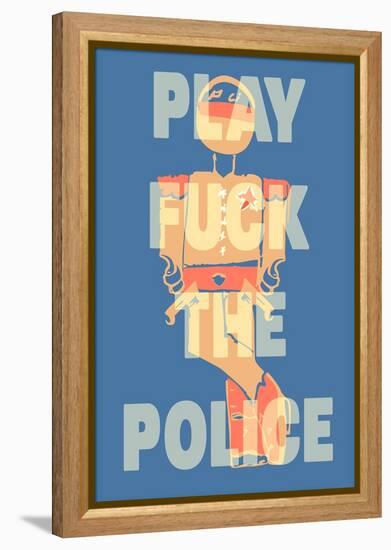 Fuck the Police by Annimo-null-Framed Stretched Canvas