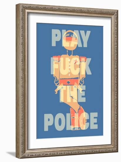 Fuck the Police by Annimo-null-Framed Art Print