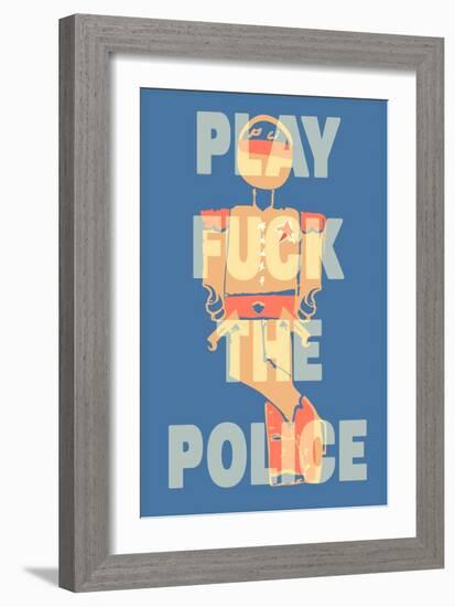 Fuck the Police by Annimo-null-Framed Art Print