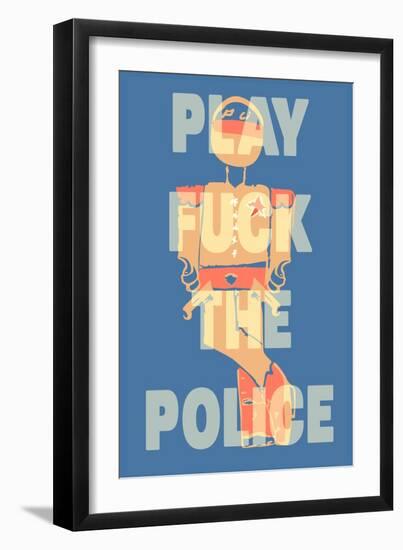 Fuck the Police by Annimo-null-Framed Art Print