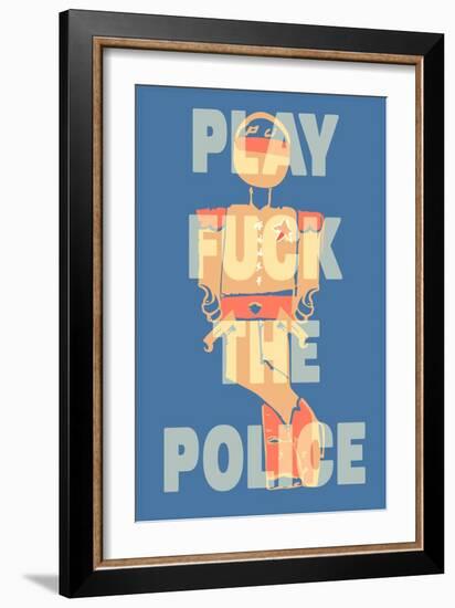 Fuck the Police by Annimo-null-Framed Art Print