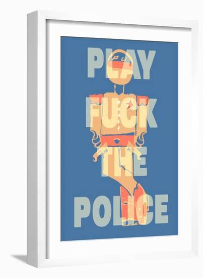 Fuck the Police by Annimo-null-Framed Art Print