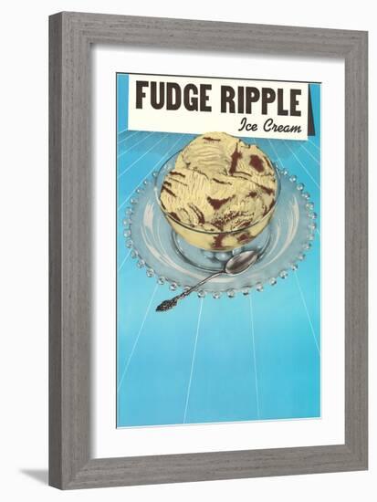 Fudge Ripple Ice Cream-null-Framed Art Print