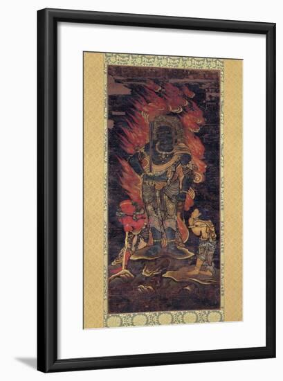 Fudo Myoo and Two Attendents-null-Framed Giclee Print