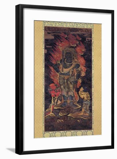 Fudo Myoo and Two Attendents-null-Framed Giclee Print