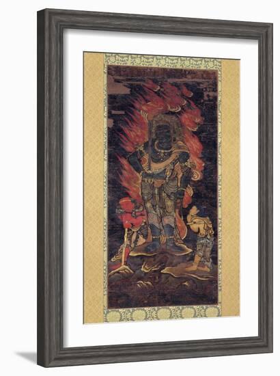 Fudo Myoo and Two Attendents-null-Framed Giclee Print