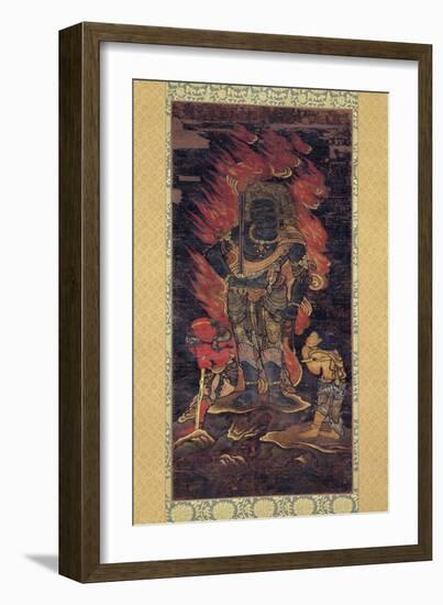 Fudo Myoo and Two Attendents-null-Framed Giclee Print