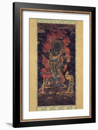 Fudo Myoo and Two Attendents-null-Framed Giclee Print