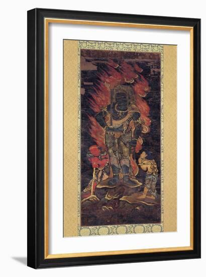 Fudo Myoo and Two Attendents-null-Framed Giclee Print