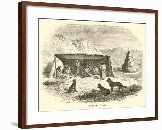 Fuegian Camp-null-Framed Giclee Print