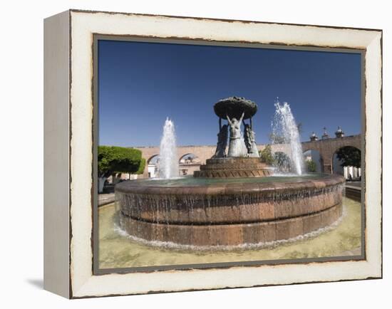 Fuente Las Tarasca, a Famous Fountain, Morelia, Michoacan, Mexico, North America-Richard Maschmeyer-Framed Premier Image Canvas