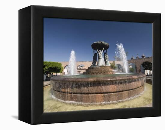 Fuente Las Tarasca, a Famous Fountain, Morelia, Michoacan, Mexico, North America-Richard Maschmeyer-Framed Premier Image Canvas