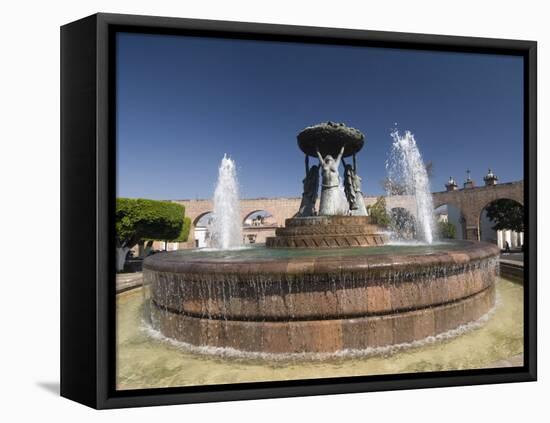 Fuente Las Tarasca, a Famous Fountain, Morelia, Michoacan, Mexico, North America-Richard Maschmeyer-Framed Premier Image Canvas